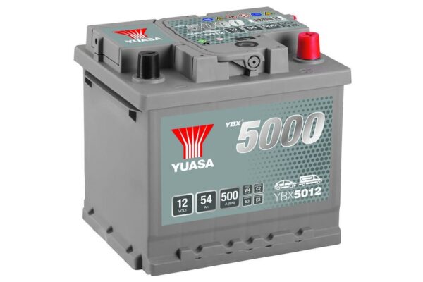 YUASA - 012 5000 Series Silver High Performance Battery - 5 Years Warranty