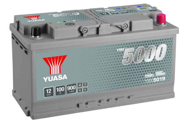 YUASA - 019 5000 Series Silver High Performance Battery - 5 Year Warranty
