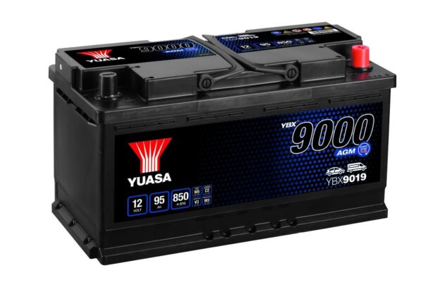 YUASA - 019 9000 Series AGM Start Stop Plus Battery - 4 Year Warranty