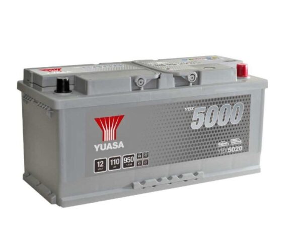 YUASA - 020 5000 Series Silver High Performance Battery - 5 Years Warranty