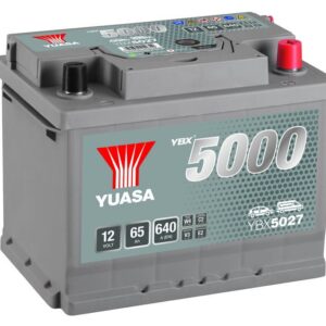 YUASA - 027 5000 Series Silver High Performance Battery - 5 Years Warranty