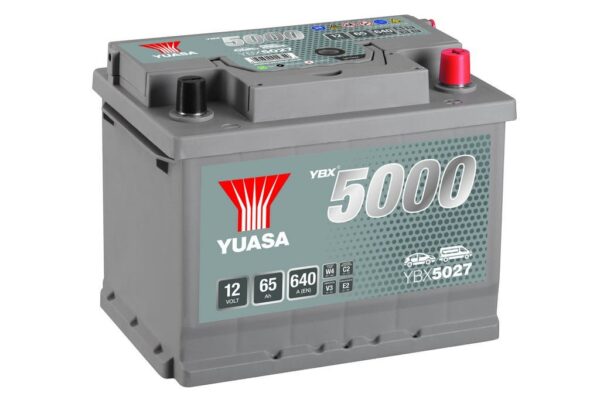YUASA - 027 5000 Series Silver High Performance Battery - 5 Years Warranty