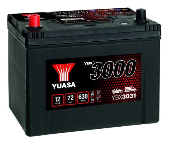 YUASA - 031 3000 Series SMF Battery - 4 Year Warranty