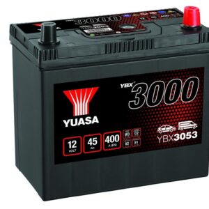 YUASA - 053 3000 Series SMF Battery & Adapter - 4 Year Warranty