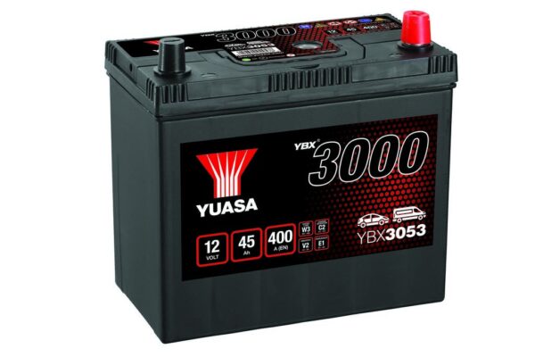 YUASA - 053 3000 Series SMF Battery & Adapter - 4 Year Warranty