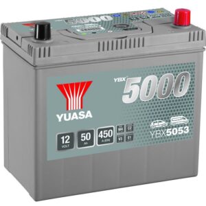 YUASA - 053 5000 SERIES SILVER HIGH PERFORMANCE BATTERY - 5 YEARS WARRANTY