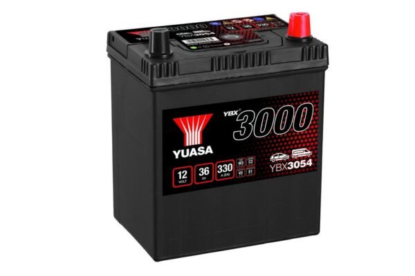 YUASA - 054 3000 Series SMF Battery - 4 Year Warranty