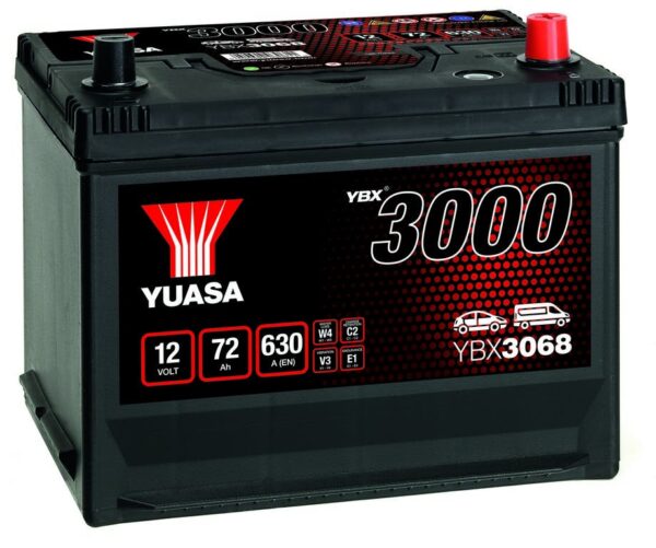 YUASA - 068 3000 Series SMF Battery - 4 Year Warranty
