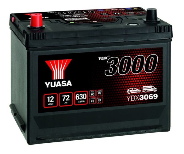 YUASA - 069 3000 Series SMF Battery - 4 Year Warranty