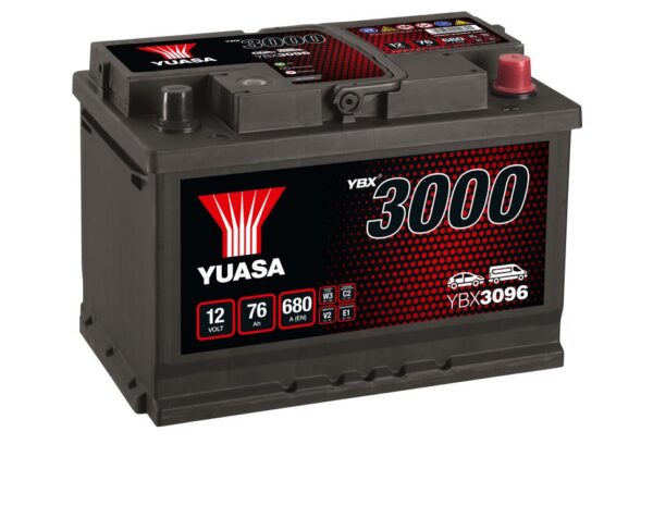 YUASA - 096 3000 Series SMF Battery - 4 Year Warranty