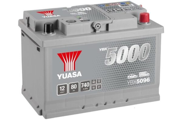 YUASA - 096 5000 Series Silver High Performance Battery - 5 Years Warranty