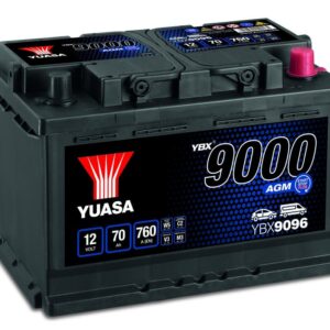 YUASA - 096 9000 Series AGM Start Stop Plus Battery - 4 Year Warranty