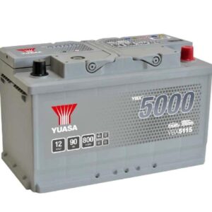 YUASA - 115 5000 Series Silver High Performance Battery - 5 Years Warranty