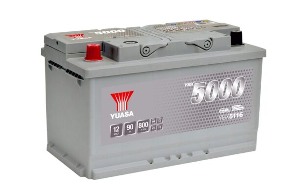 YUASA - 116 5000 Series Silver High Performance Battery - 5 Years Warranty