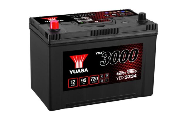 YUASA - 334 3000 Series SMF Battery - 4 Year Warranty