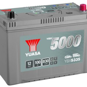 YUASA - 335 5000 Series Silver High Performance Battery - 5 Years Warranty