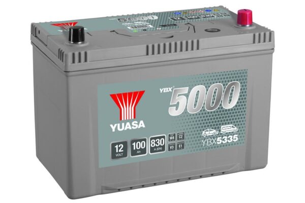 YUASA - 335 5000 Series Silver High Performance Battery - 5 Years Warranty