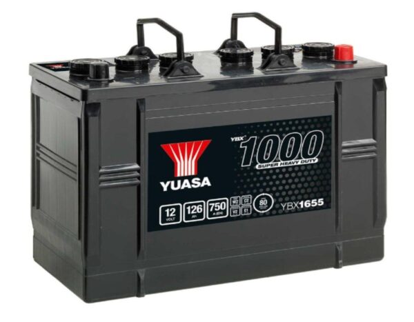 YUASA - 655 1000 Series Super Heavy Duty Battery - 3 Year Warranty
