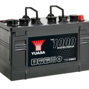 YUASA - 663 1000 Series Super Heavy Duty Battery - 3 Year Warranty