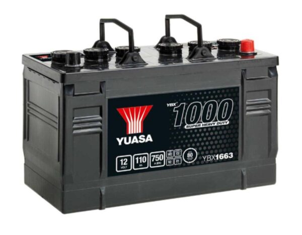 YUASA - 663 1000 Series Super Heavy Duty Battery - 3 Year Warranty