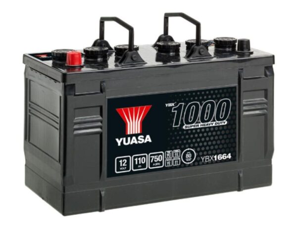 YUASA - 664 1000 Series Super Heavy Duty Battery - 3 Year Warranty