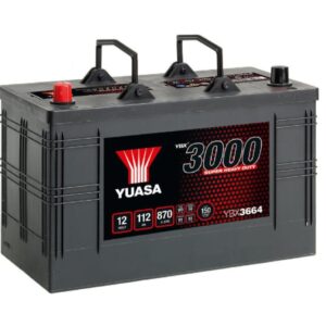 YUASA - 664 3000 Series Super Heavy Duty SMF Battery - 4 Year Warranty
